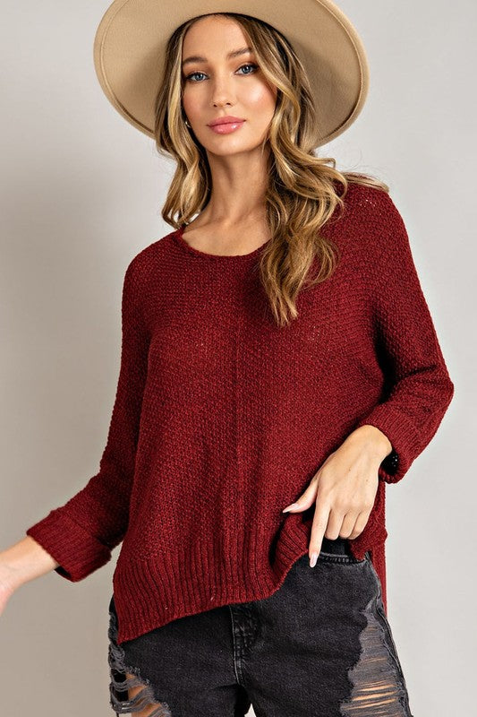 Elsa Crew Neck Knit Sweater