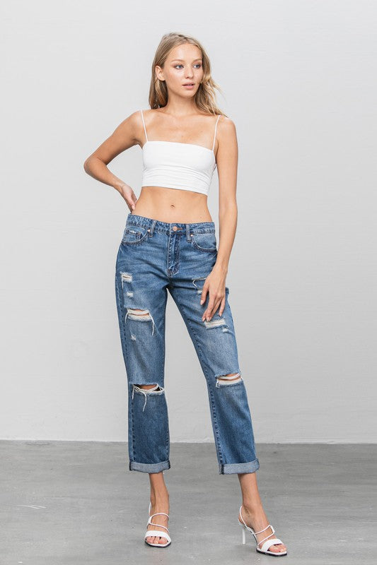 Eliza Ripped Boyfriend Jeans