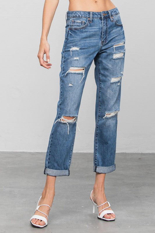 Eliza Ripped Boyfriend Jeans