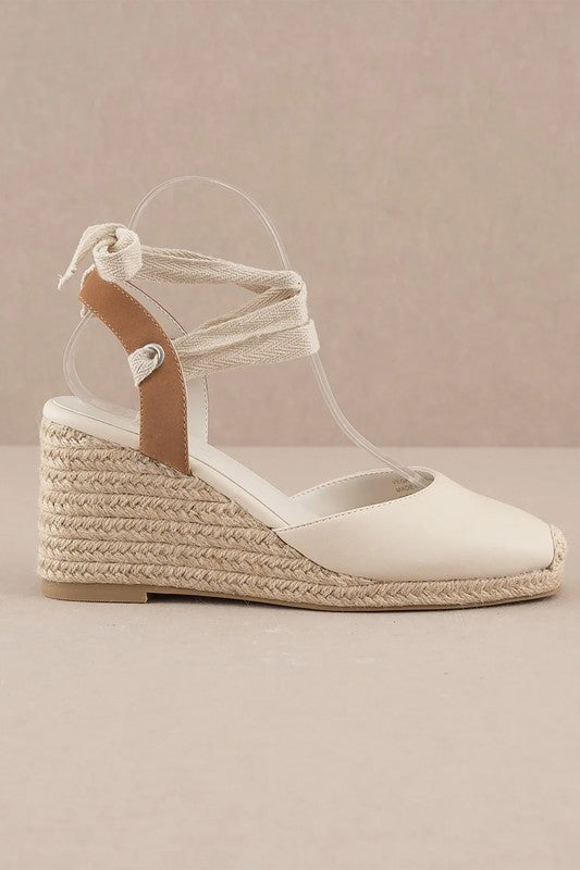 ALONDRA ESPADRILLE LACE UP, WEDGE