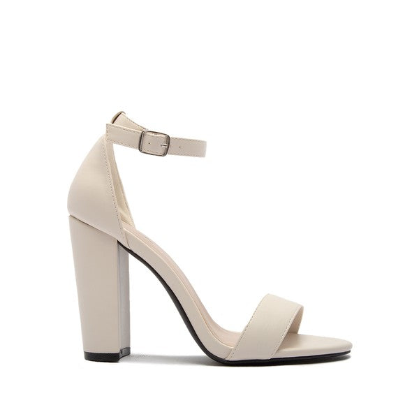 Ankle strap heel