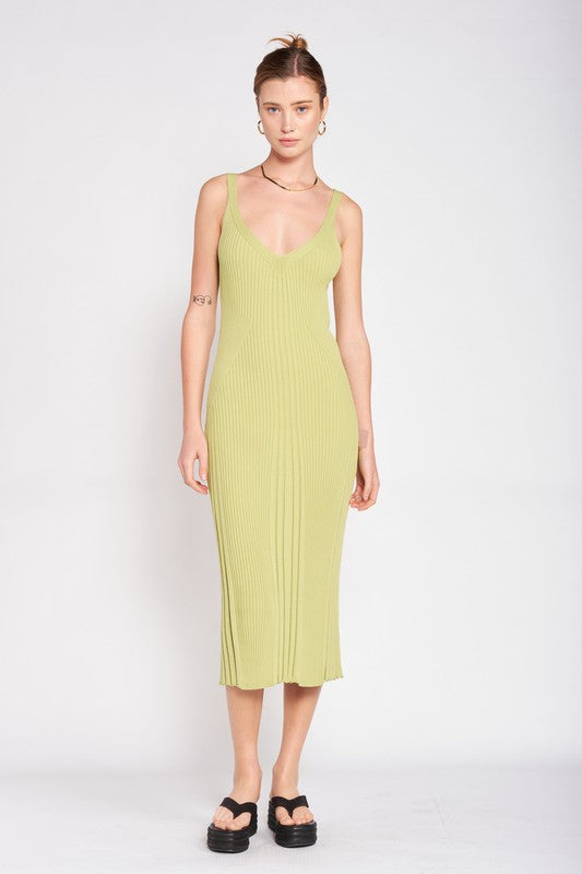Katie Ribbed Midi Dress