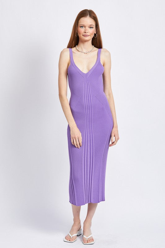 Katie Ribbed Midi Dress