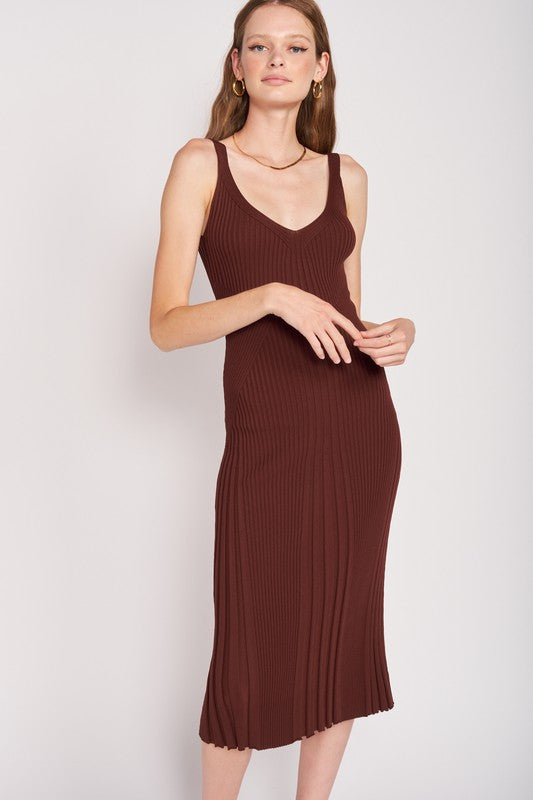 Katie Ribbed Midi Dress