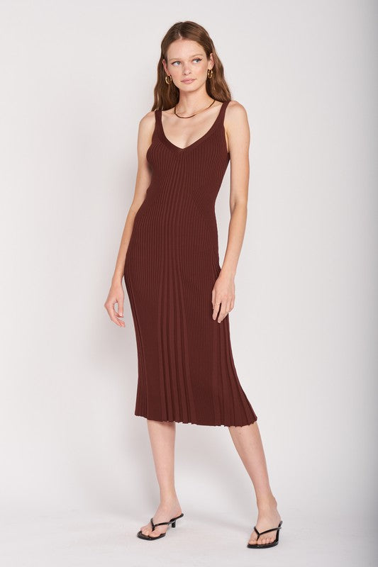 Katie Ribbed Midi Dress