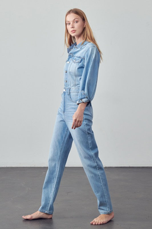 Kara Denim Jumpsuit