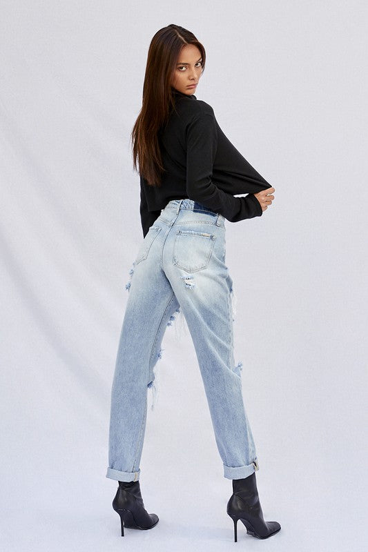 Lucia Ripped Baggy Jeans