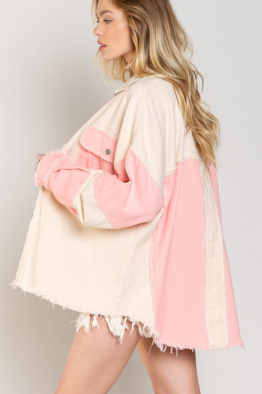 Jaqueline Colorblock Oversized Jacket