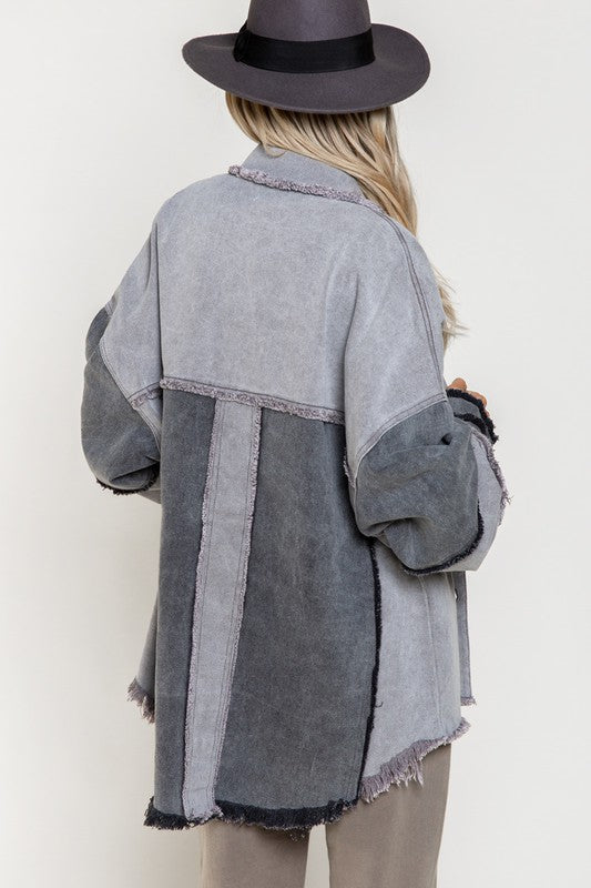 Jaqueline Colorblock Oversized Jacket