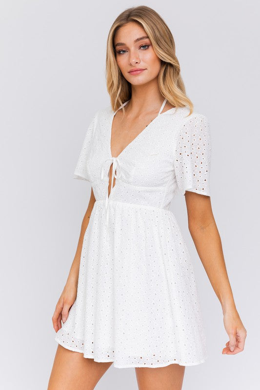 Sienna Short Sleeve Babydoll Style Dress