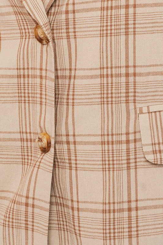 Jenna Oversized Plaid Jacket