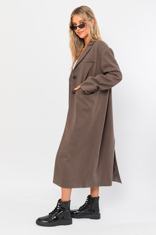 Stacie Straight Blazer Long Coat