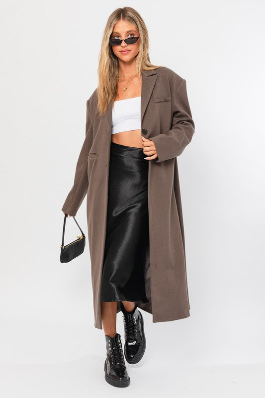Stacie Straight Blazer Long Coat