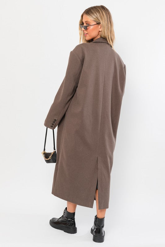 Stacie Straight Blazer Long Coat