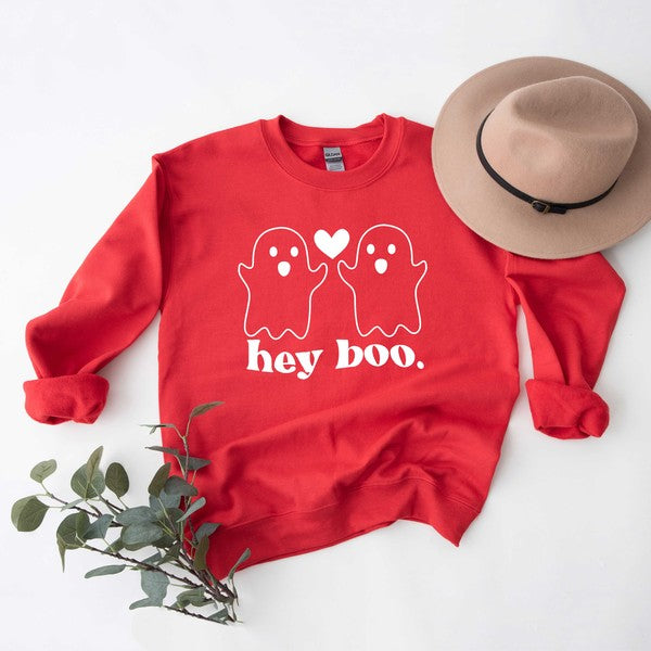 Ghosts Hey Boo Graphic Sweatshirt