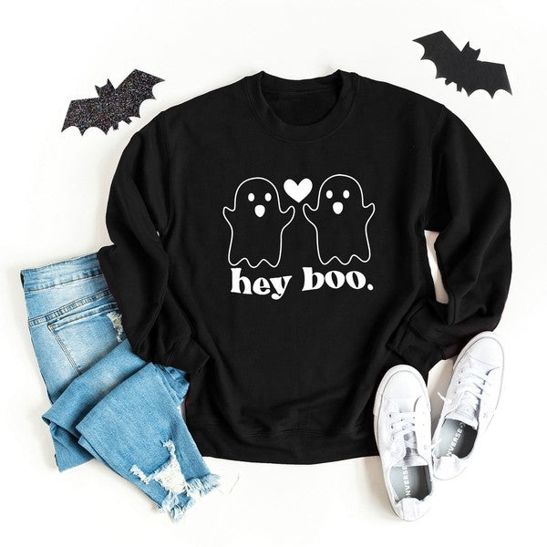 Ghosts Hey Boo Graphic Sweatshirt