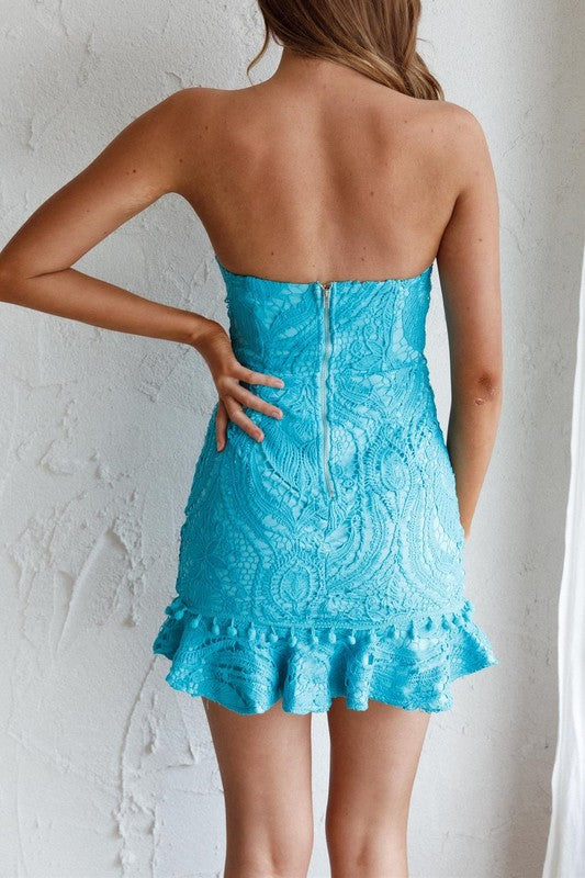 Kerry Lace Crochet Mini Dress