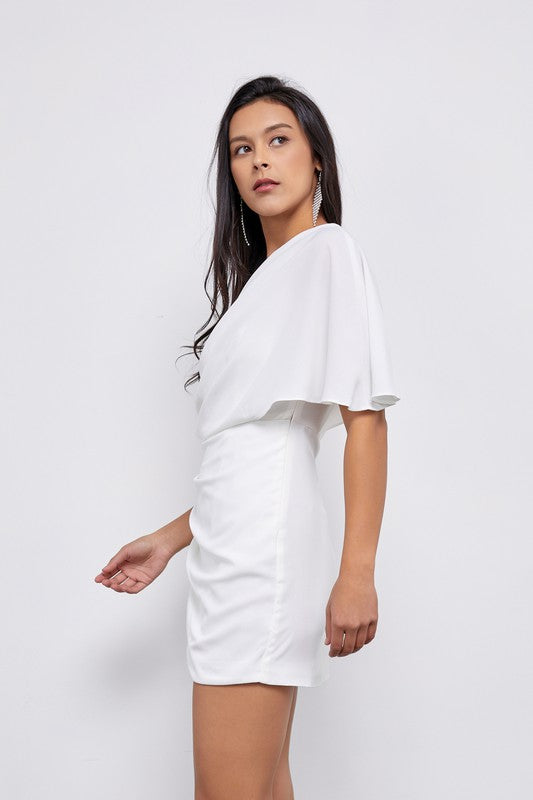 The One Shoulder Wrap Dress