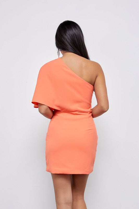 The One Shoulder Wrap Dress