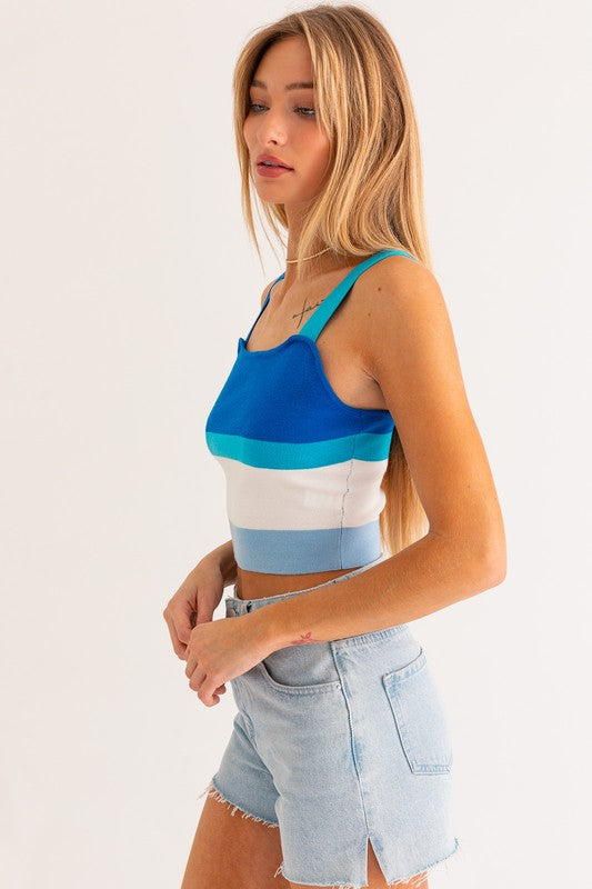 Summer Stripe Knit Tank