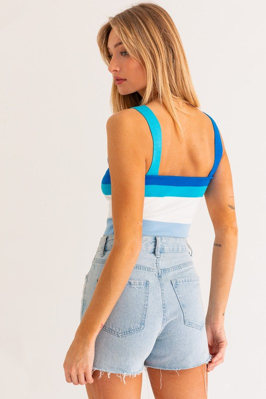 Summer Stripe Knit Tank