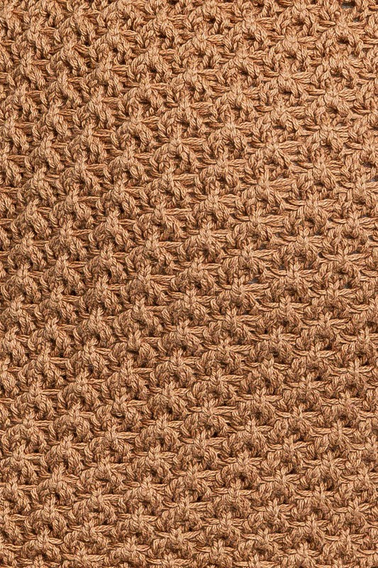 Haisley Tassel Detail Spaghetti Sweater Crop Top