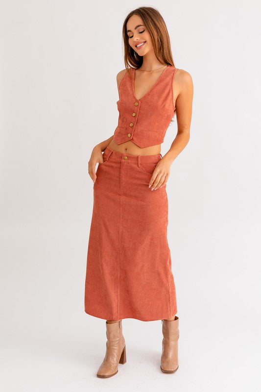 Andie Cord Maxi Skirt