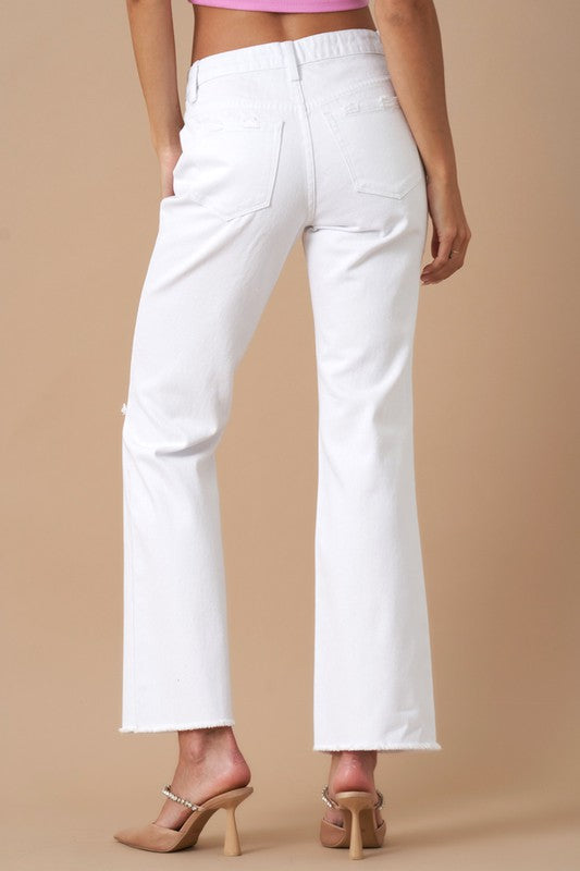 Quinn High Rise Slim Straight