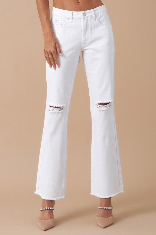 Quinn High Rise Slim Straight