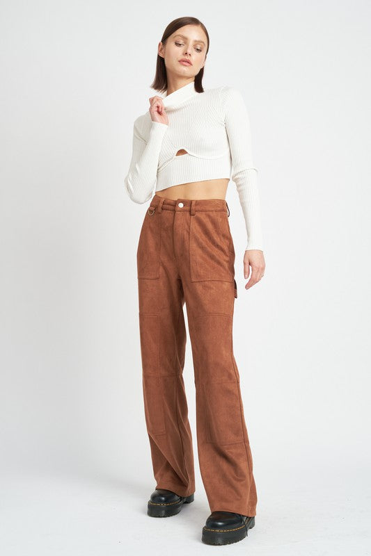 Mara Mock Neck Crop Top