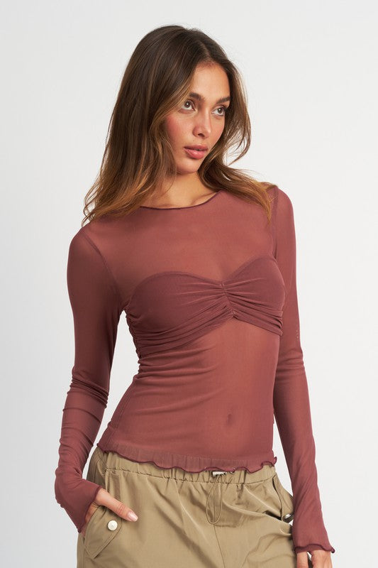 Allegra Sheer Top