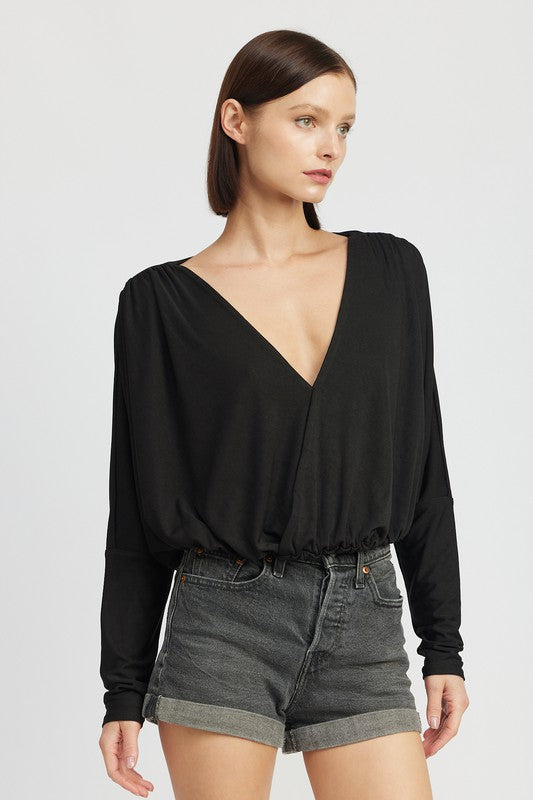 Anna Dolman Twist Front Top