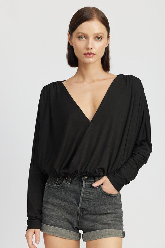 Anna Dolman Twist Front Top