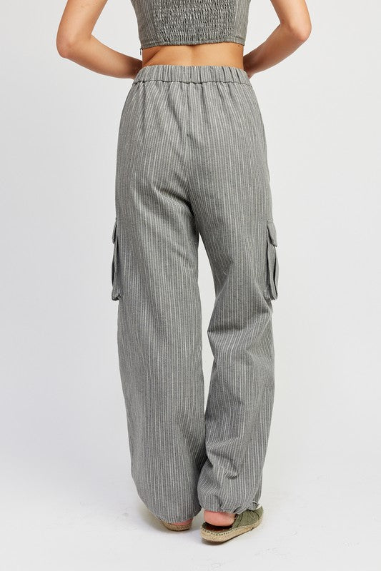 Jorie Aet || Stiped Cargo Pants