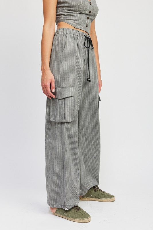 Jorie Aet || Stiped Cargo Pants