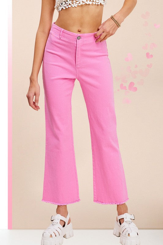 Dedra Soft Washed Stretchy High Rise Pants