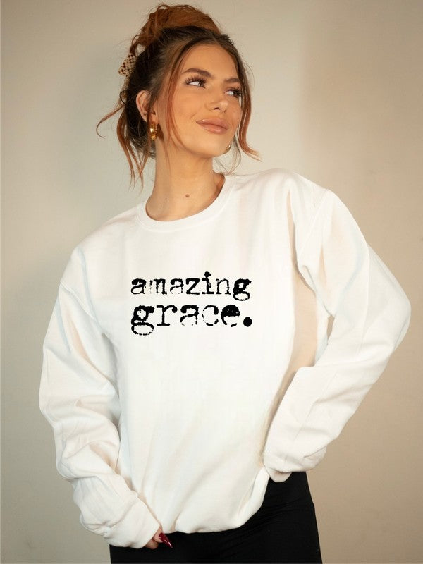 Amazing Grace Cozy Graphic Sweatshirt