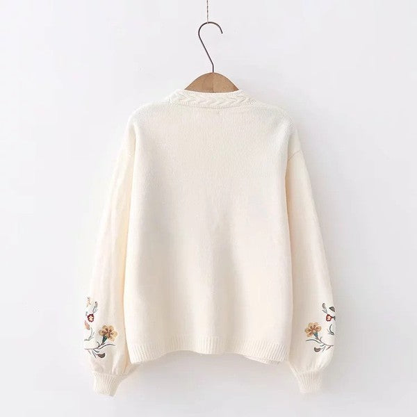Lilly Floral Knit Cardigan