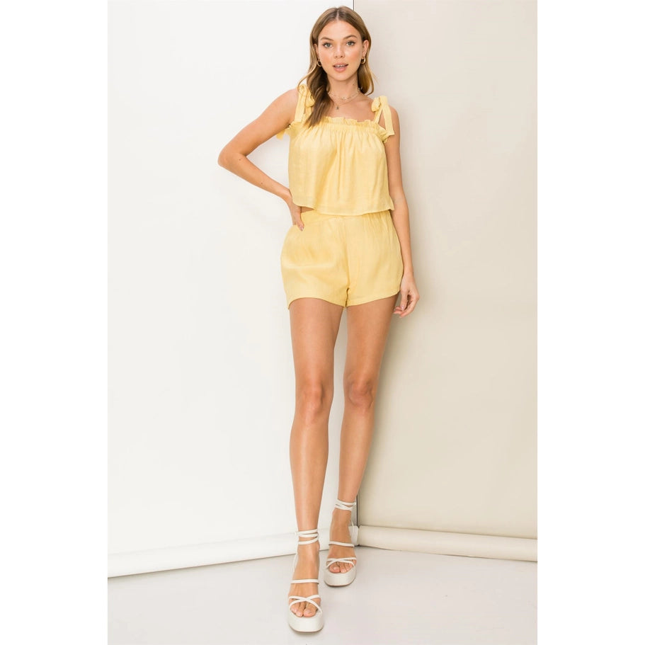 Bailey Elastic Shorts II Yellow