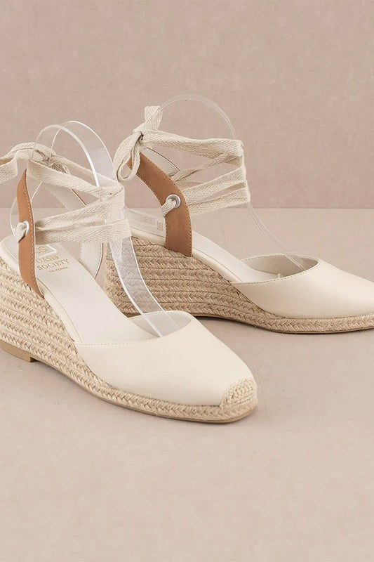 ALONDRA ESPADRILLE LACE UP, WEDGE