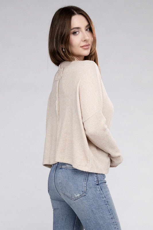 Lena Ribbed Dolman Sweater