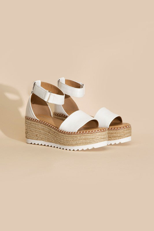 Raffia Platform Sandals