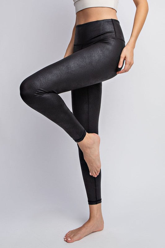 Faux Leather Leggings Full-Length