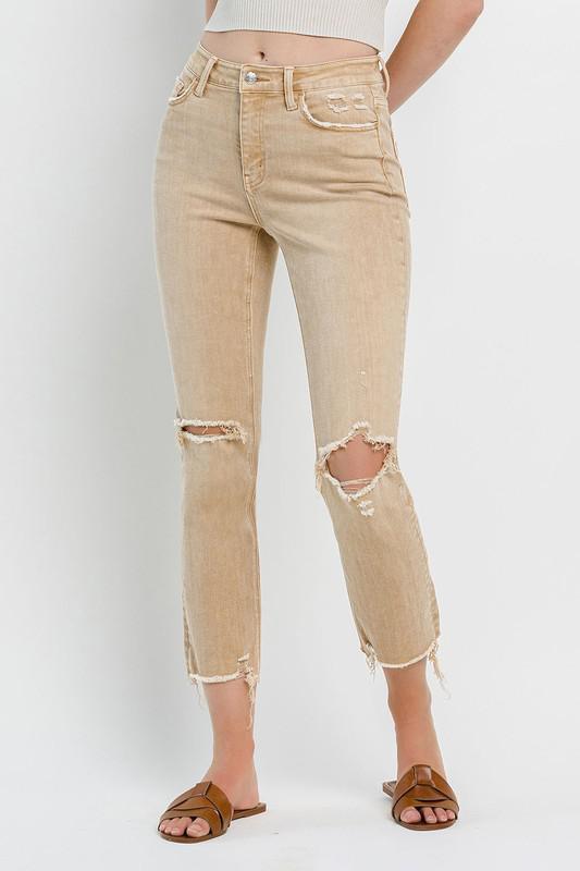 Lark High Rise Cropped Ankle Jeans