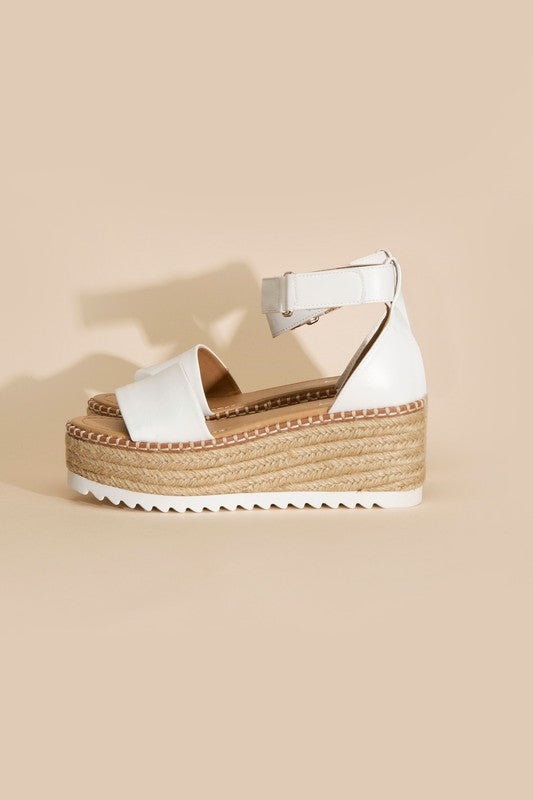 Raffia Platform Sandals