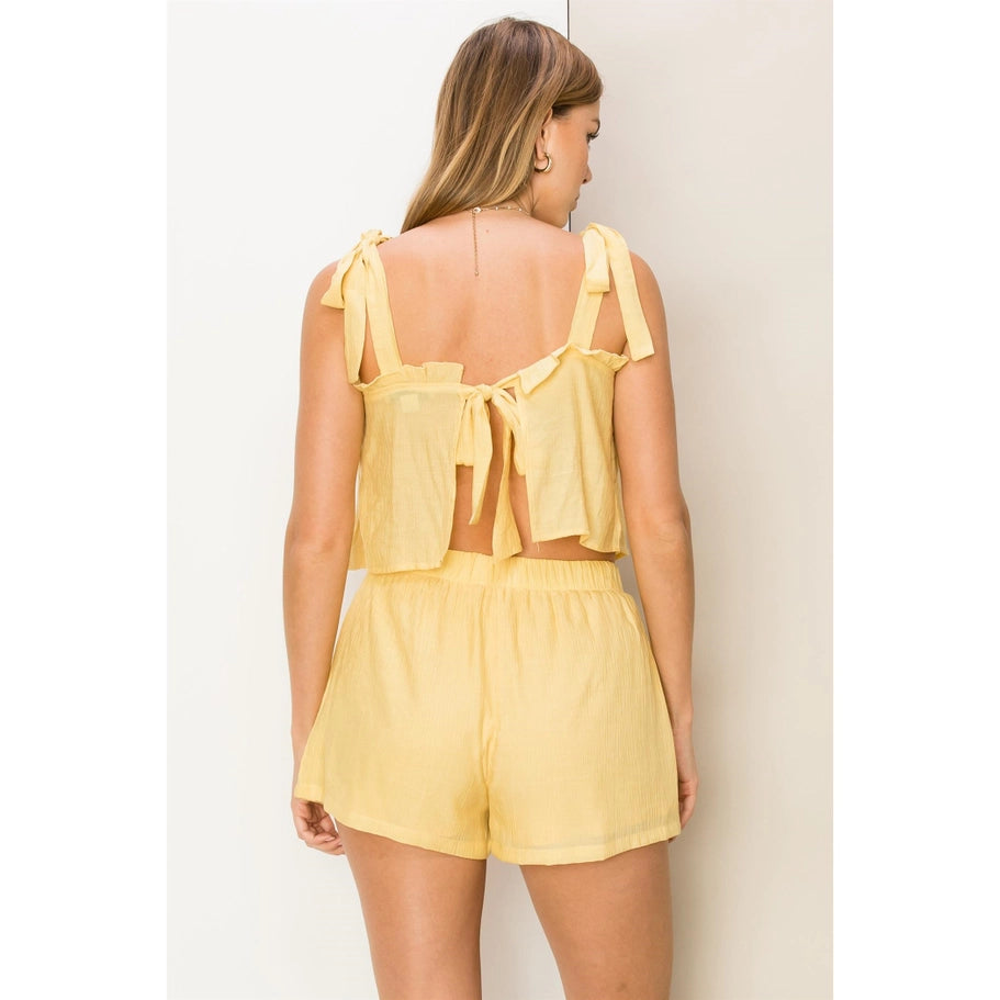 Bailey Elastic Shorts II Yellow