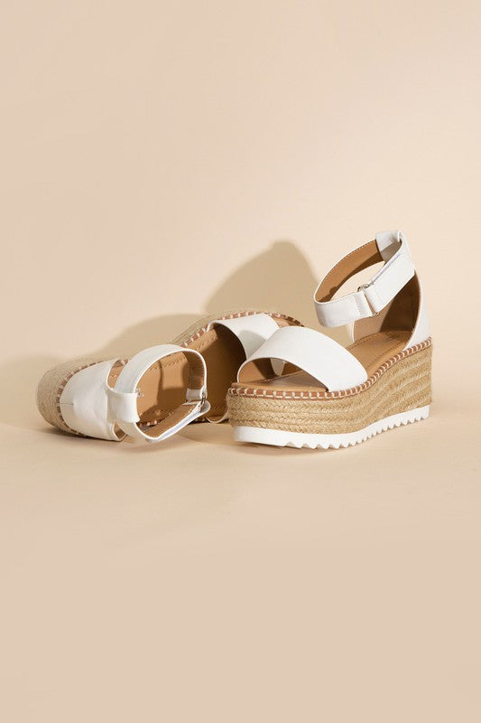 Raffia Platform Sandals