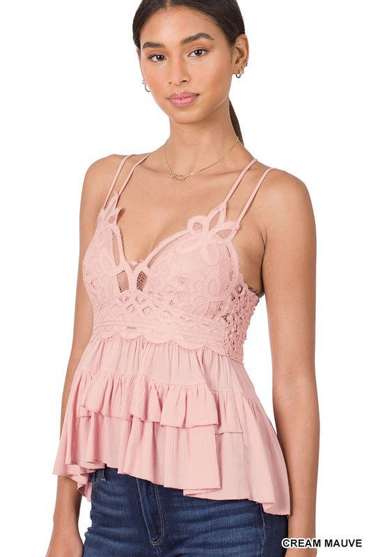 Angie Crochet Lace Cami