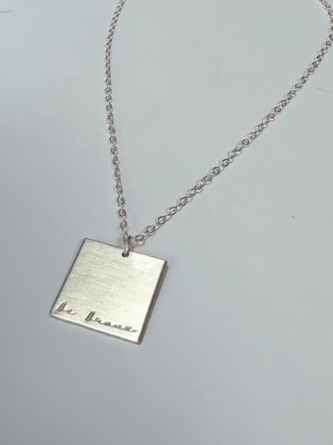 Be Brave 16mm Square Necklace
