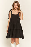 Devan Square neck ruffle dress